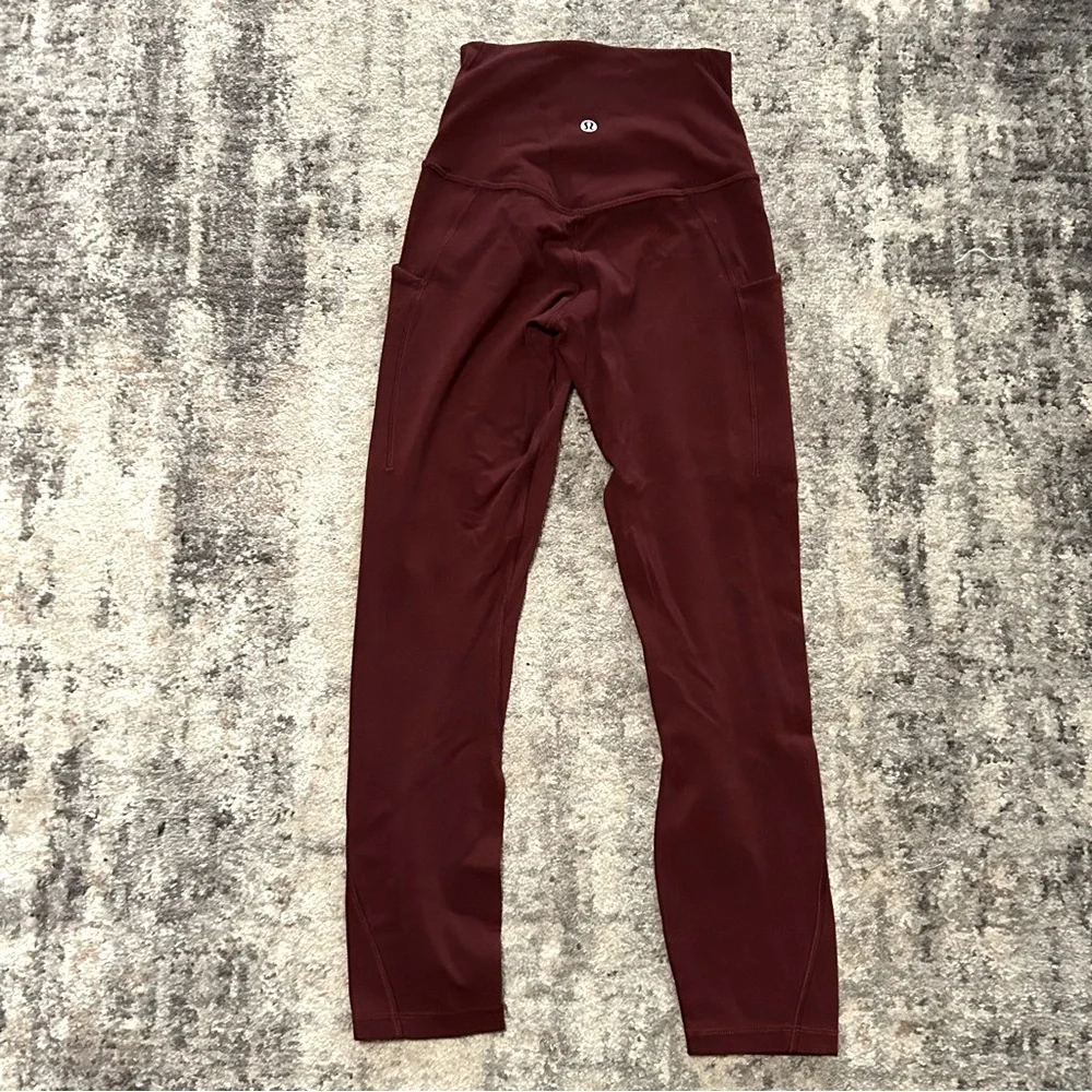 Lululemon / Align High-Rise Pants 25” size 0 Red Merlot